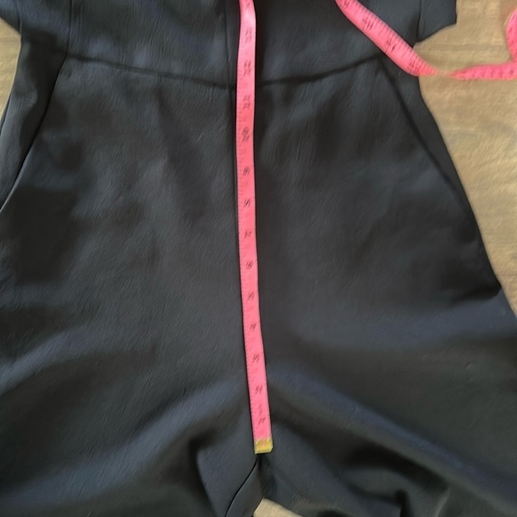 Wilfred Womens Black Cropped Wide Leg Dressy Jumpsuit Square Neck Tie Back Sz S - Picture 7 of 13